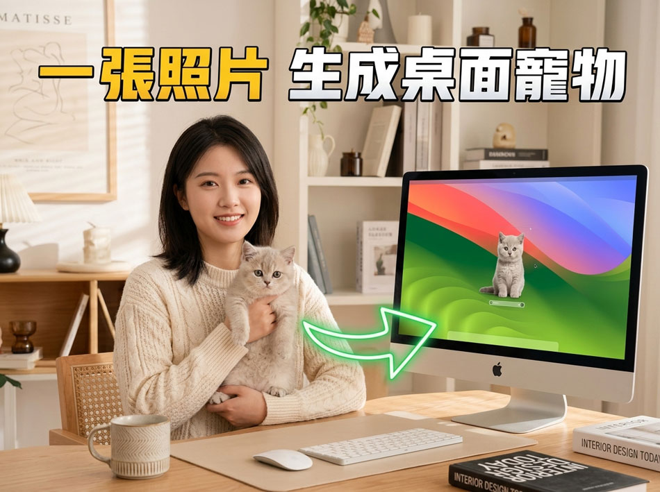 表情包桌宠：把 TA 做成电脑桌宠，桌面天天陪着你，再也不用担心上班无聊了