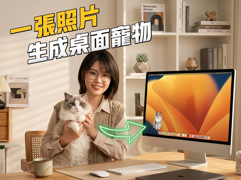 游戏角色桌宠：打工人必备